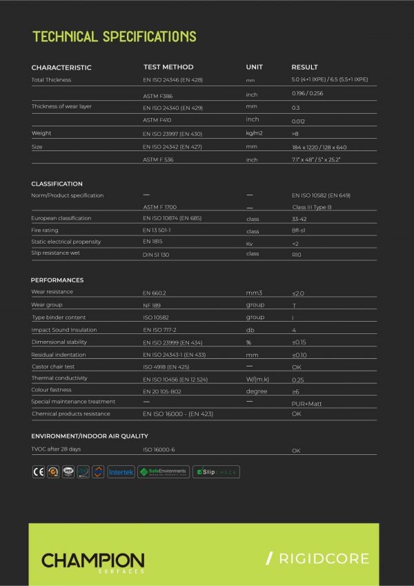 CHAMPION SPC FLOORING